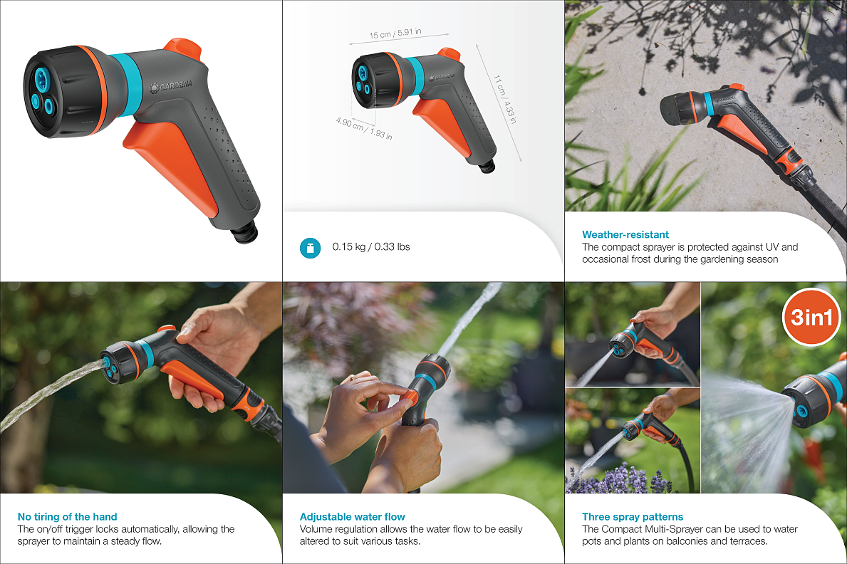 GARDENA Classic Compact Multi-Sprayer
