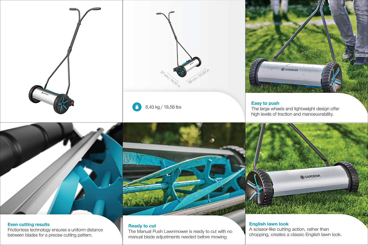 GARDENA Push CylinderLawn Mower Comfort400