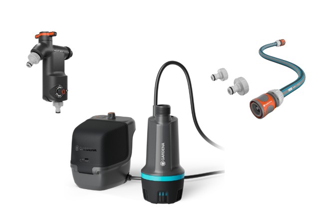 GARDENA AquaReserve Akku Bewässerung Set Automatic 18V P4A