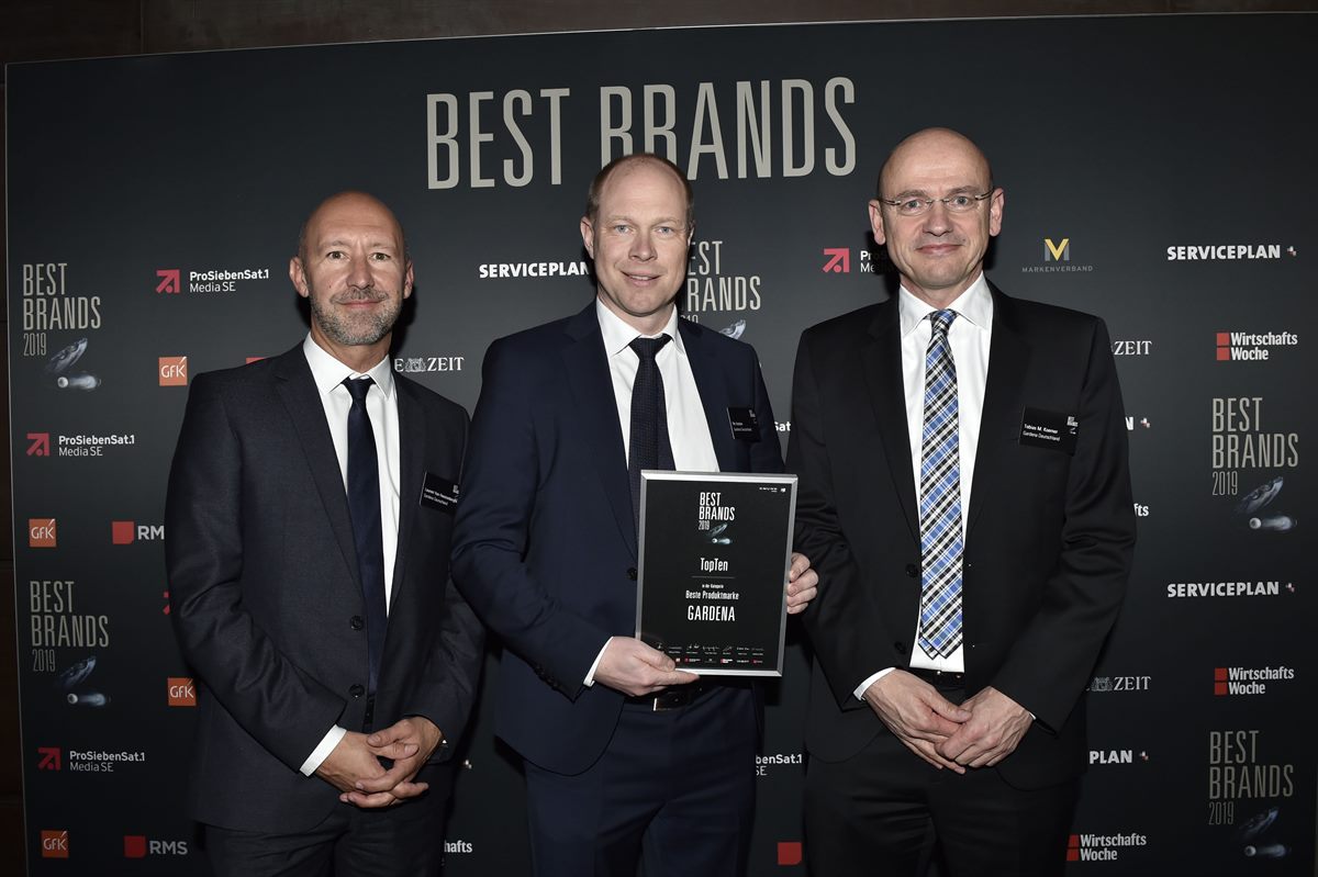  Gardena bei den Best Brands 2019 ausgezeichnet  