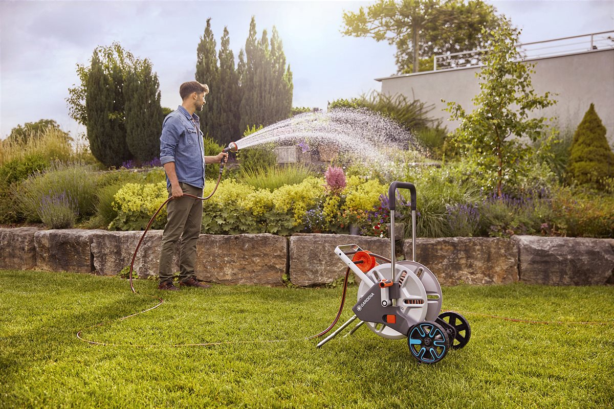 GARDENA Schlauchwagen AquaRoll M Easy Metall