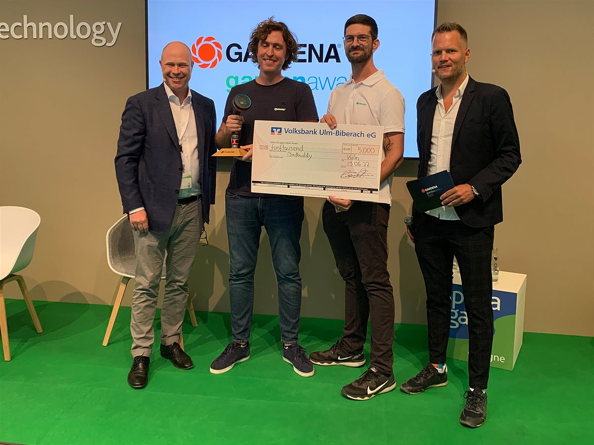 Bird Buddy gewinnt den GARDENA garden award 2022