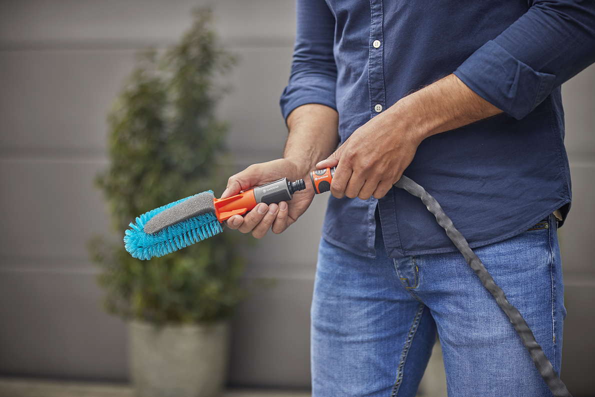 BROSSE DE LAVAGE POUR VÉLO CLEANSYSTEM AVEC TUYAU LIANO