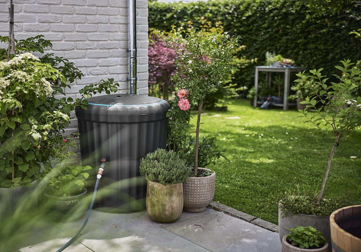 The new GARDENA AquaReserve Rainwater tank 300